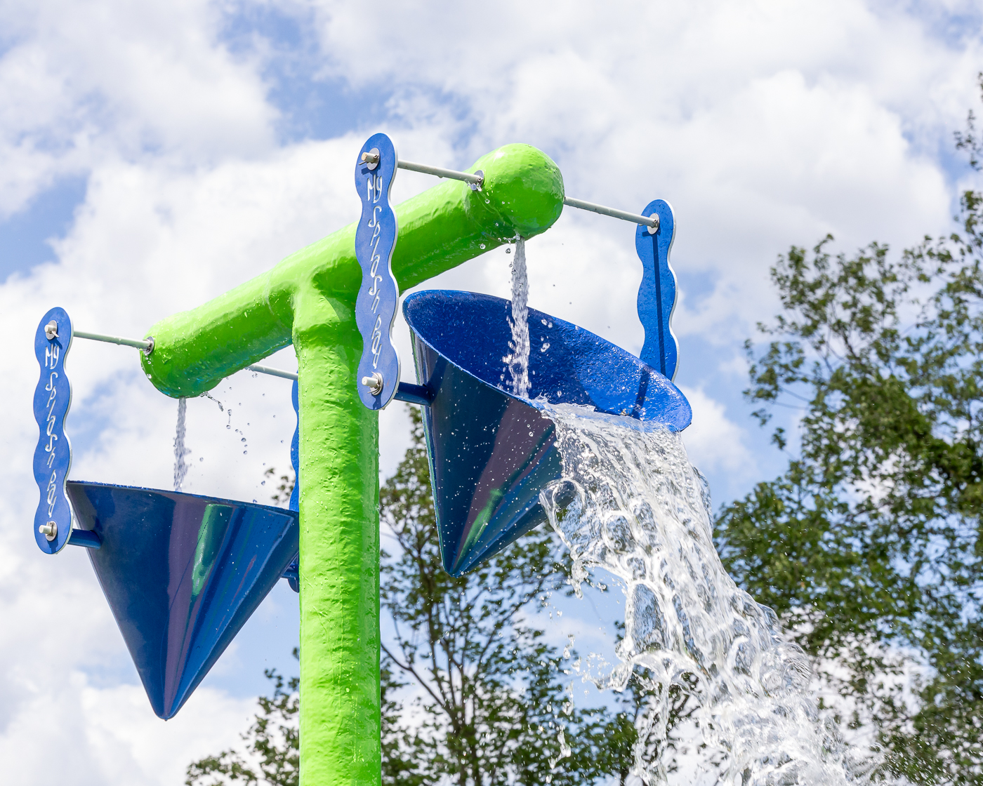 My Splash Pad Double Bucket Dump Water Play Features