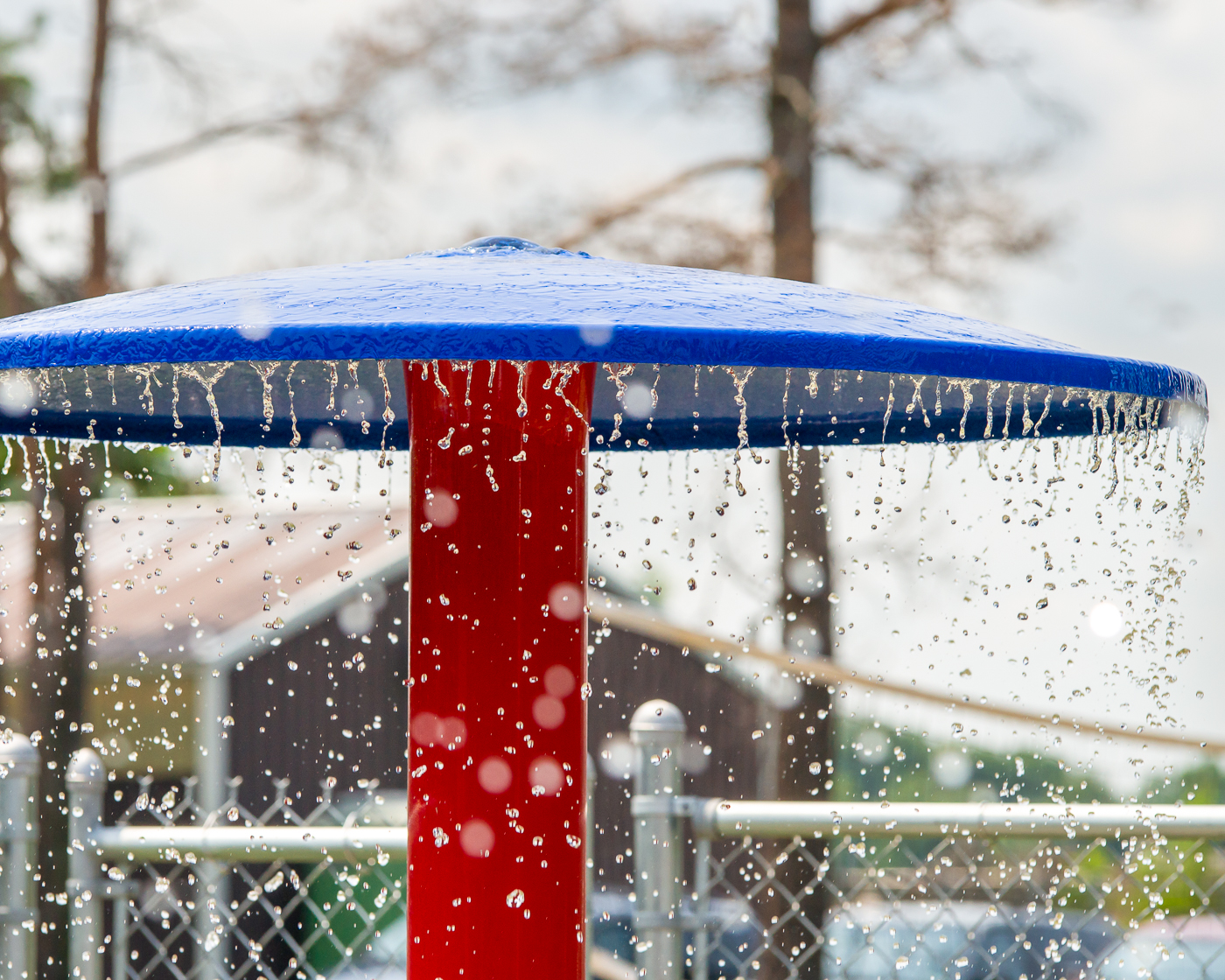 My Splash Pad Extra Large Umbrella Water Play Features