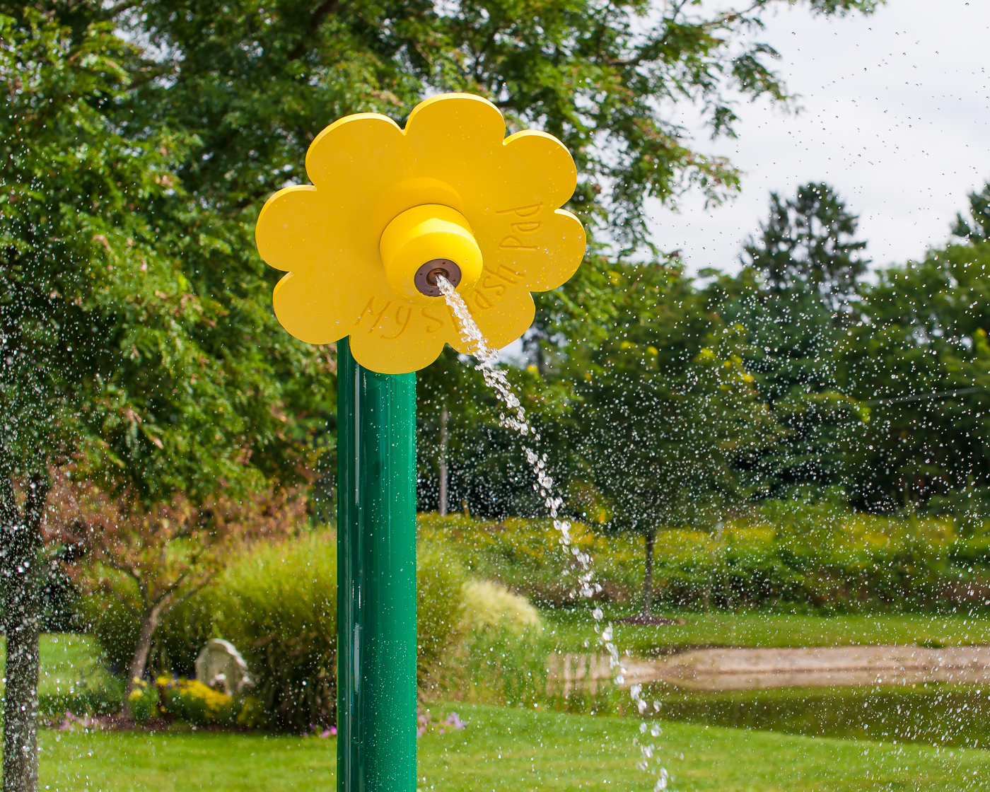 My Splash Pad Flower Shower Water Play Features