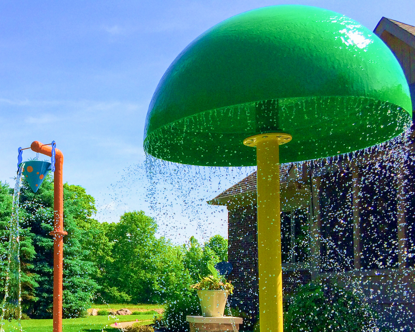 My Splash Pad Large Mushroom Water Play Features