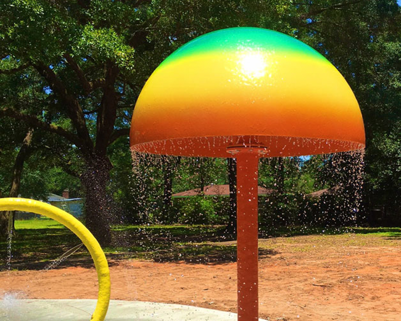 My Splash Pad Large Mushroom Water Play Features