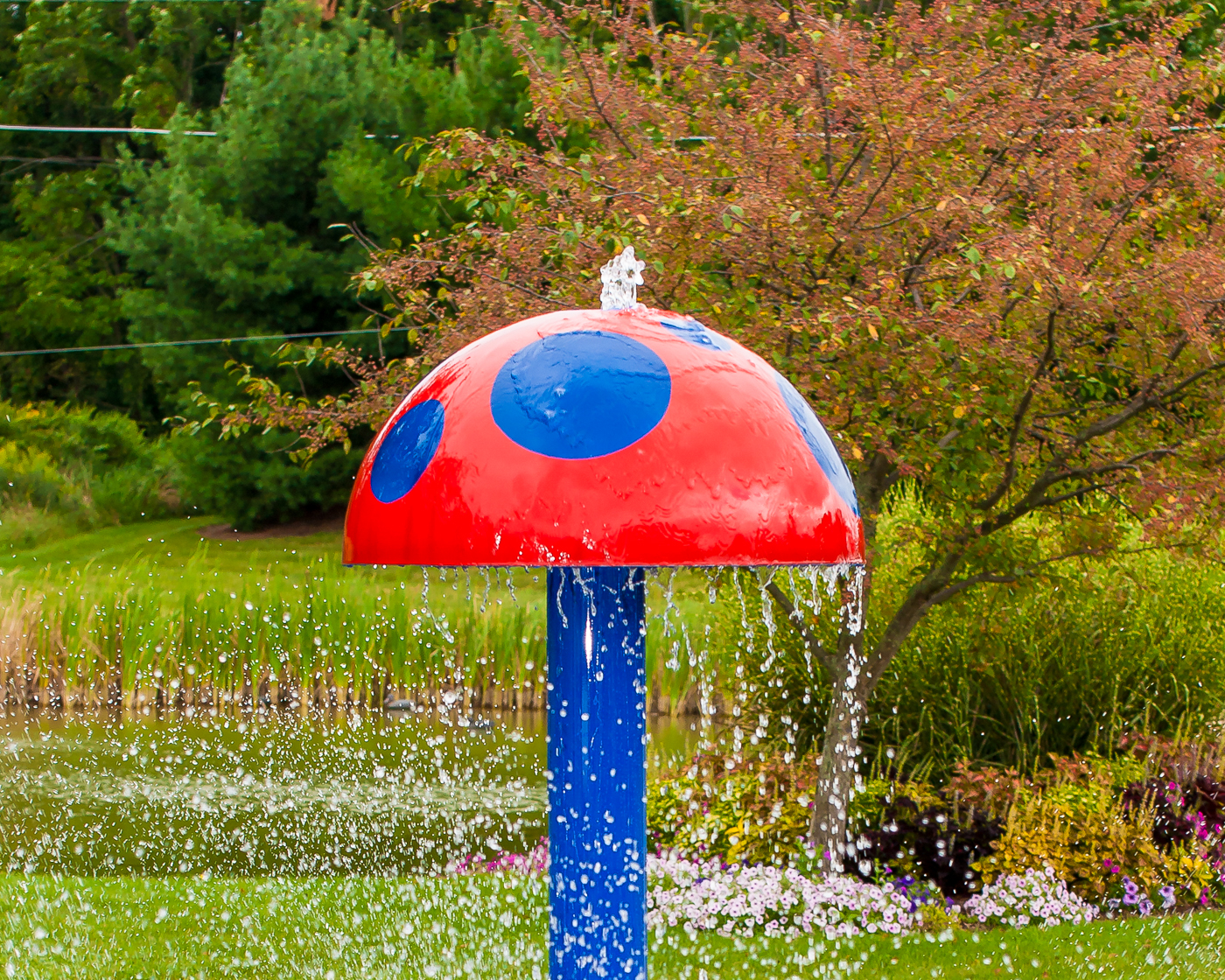 My Splash Pad Mushroom Water Play Features