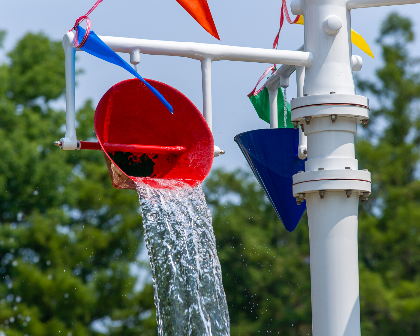 My Splash Pad Three Bucket Dump Water Play Features