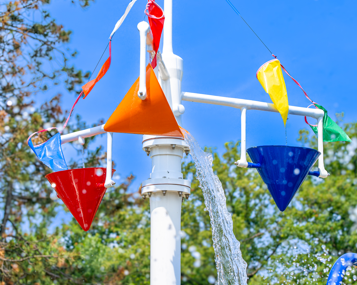 My Splash Pad Three Bucket Dump Water Play Features