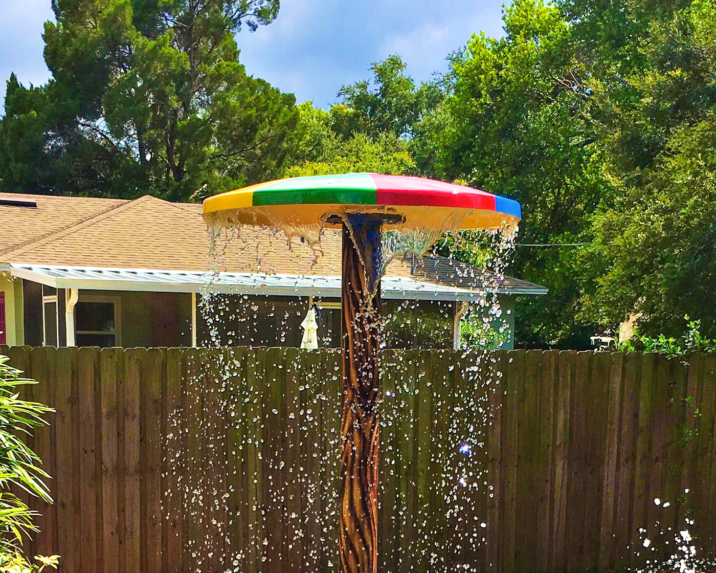 My Splash Pad Umbrella Water Play Features