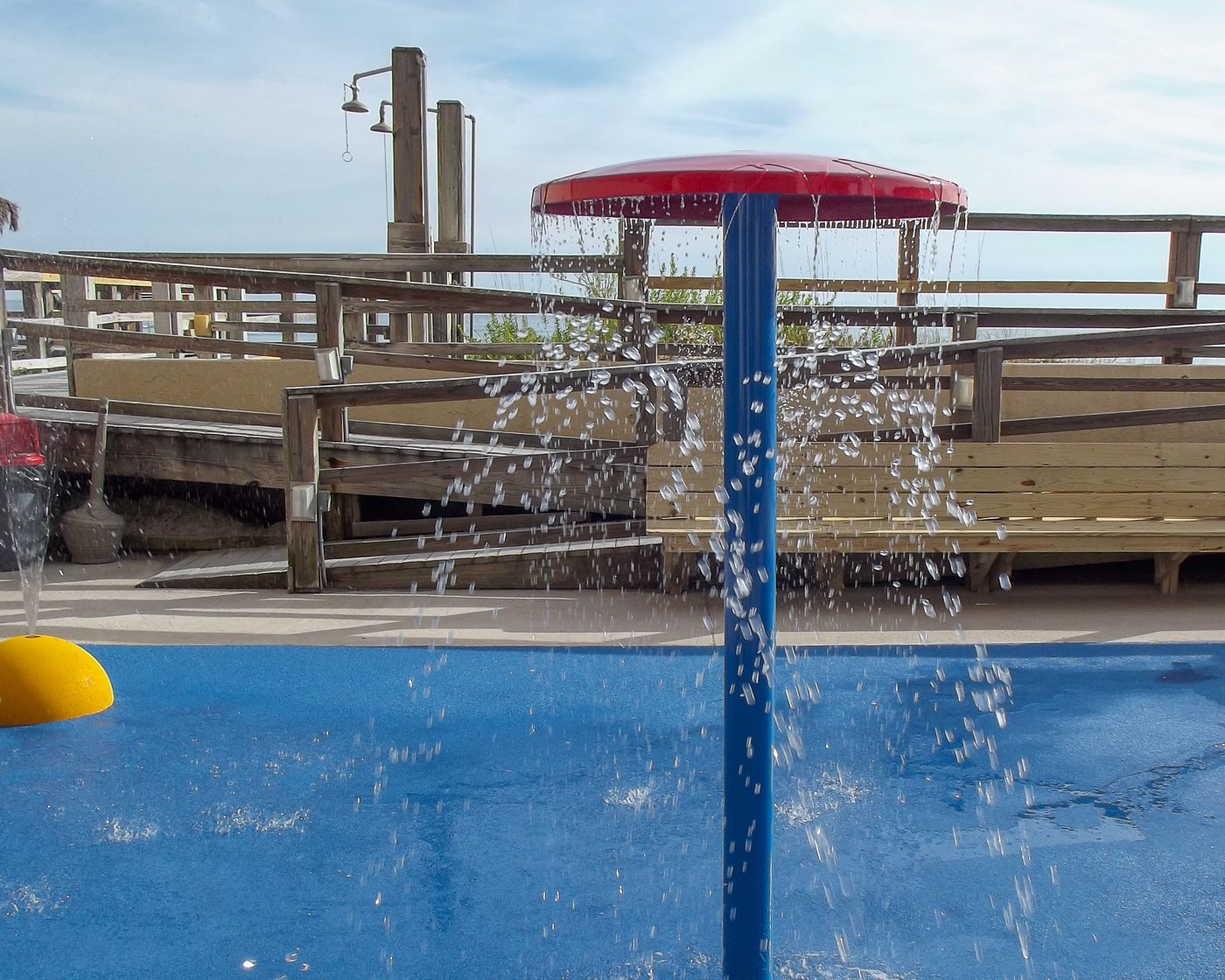 My Splash Pad Umbrella Water Play Features