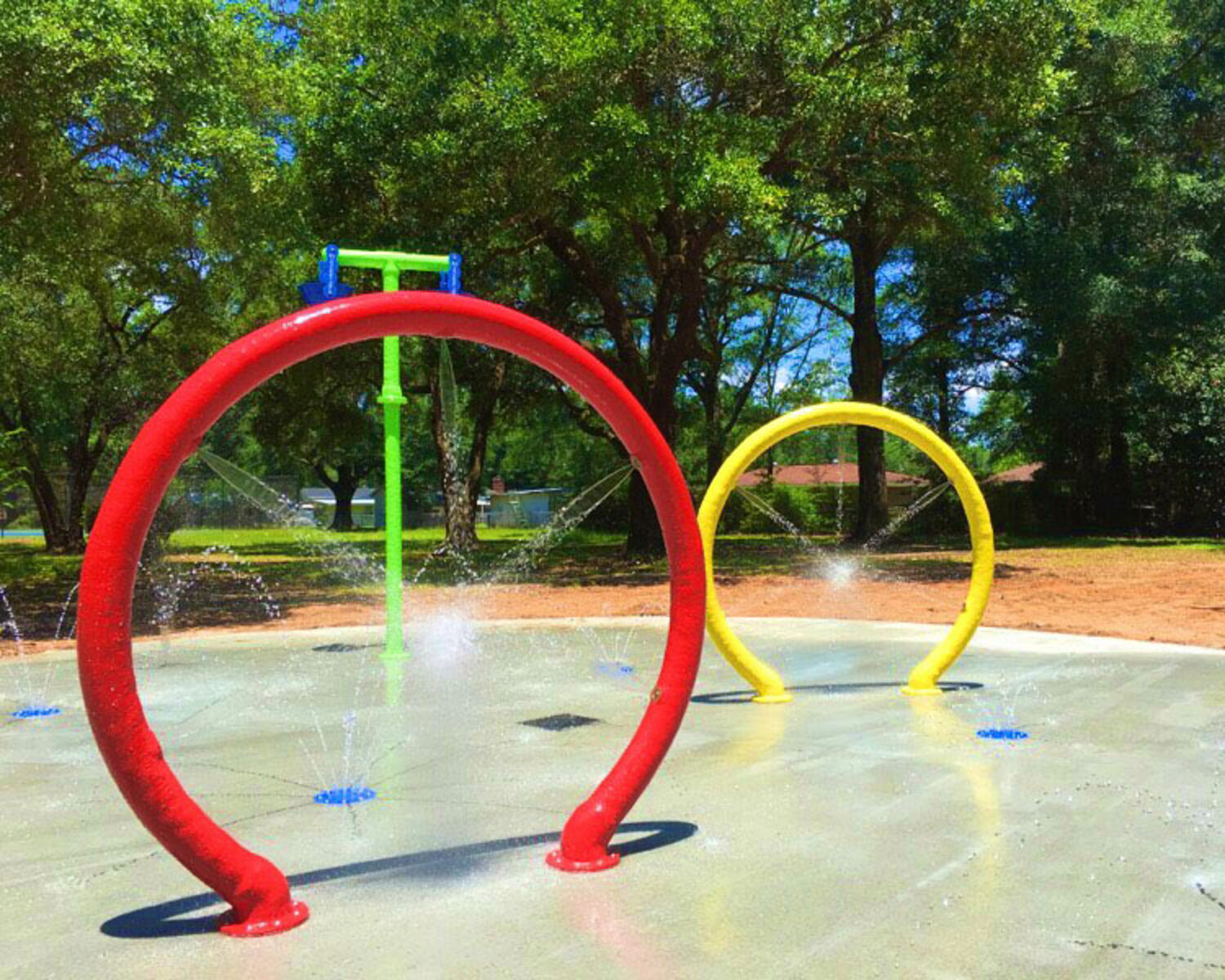 My Splash Pad. Arches and Hoops water-play features . Made in the usa. 2023-7-14