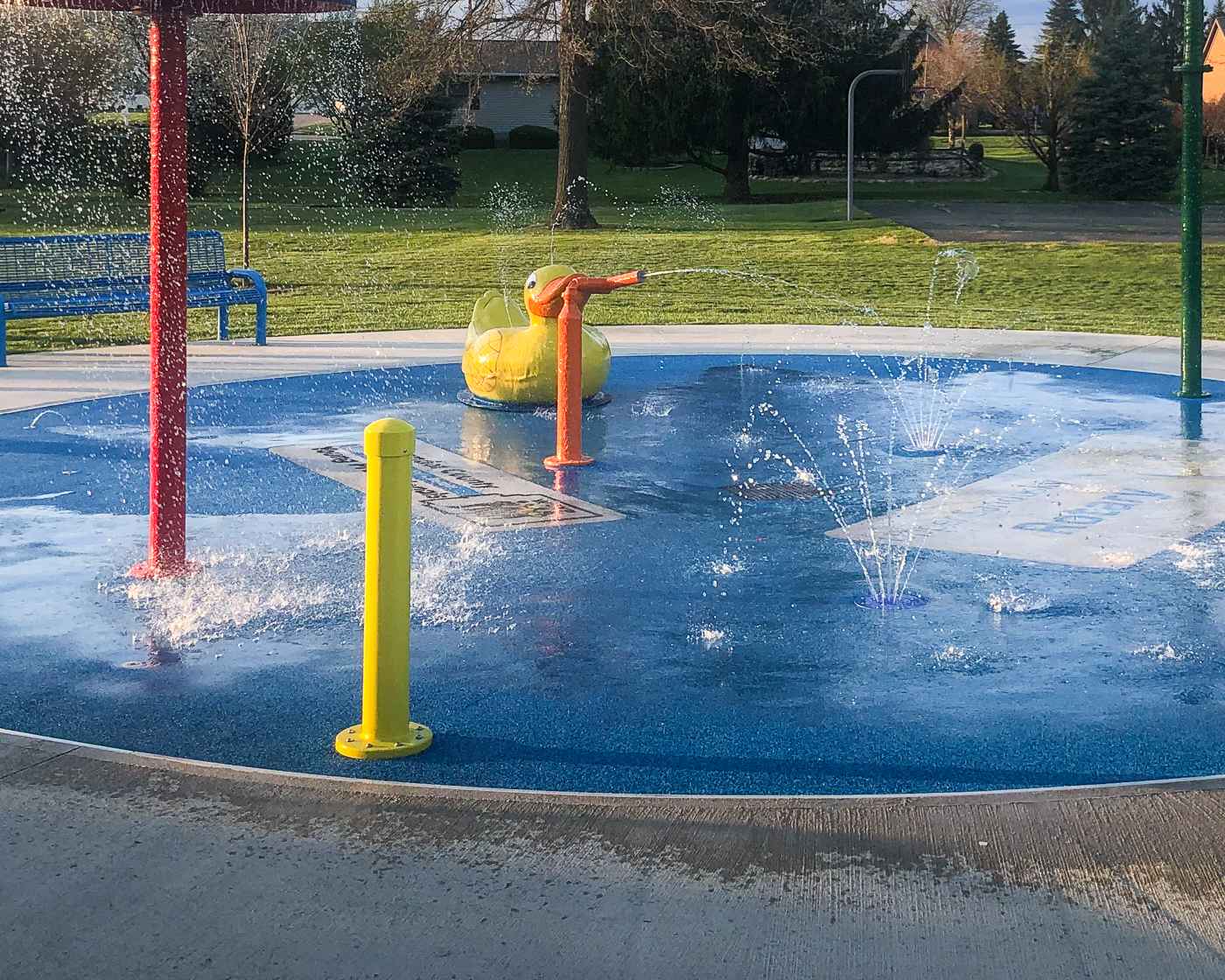 My Splash Pad Bollard Activator Water Play Features