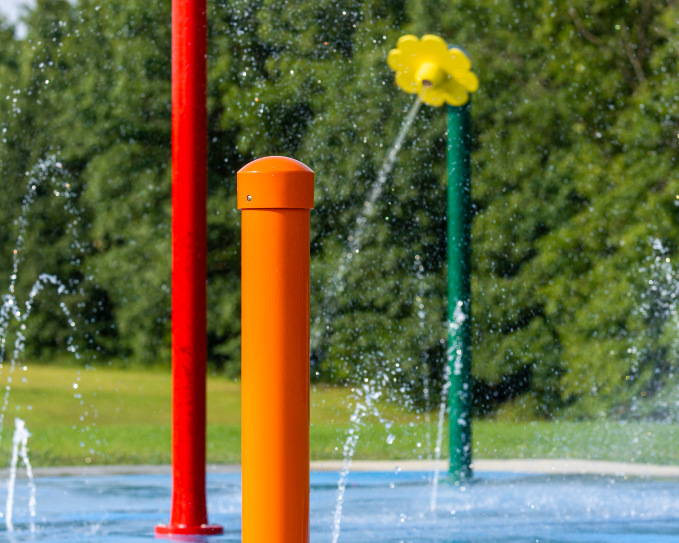 My Splash Pad Bollard Activator Water Play Features