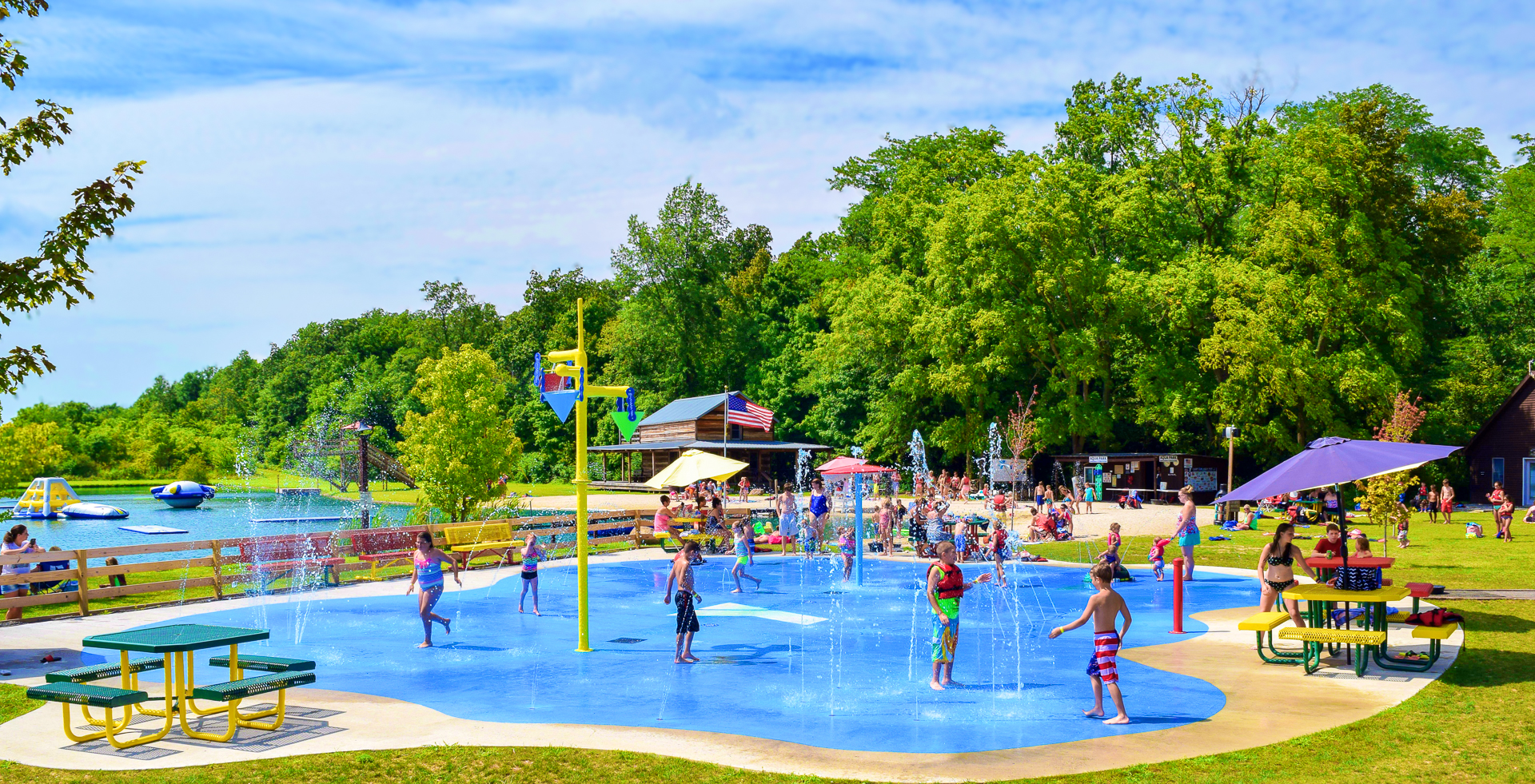 Commercial Splash Pad Manufacturer | Water Play Features Made in the USA
